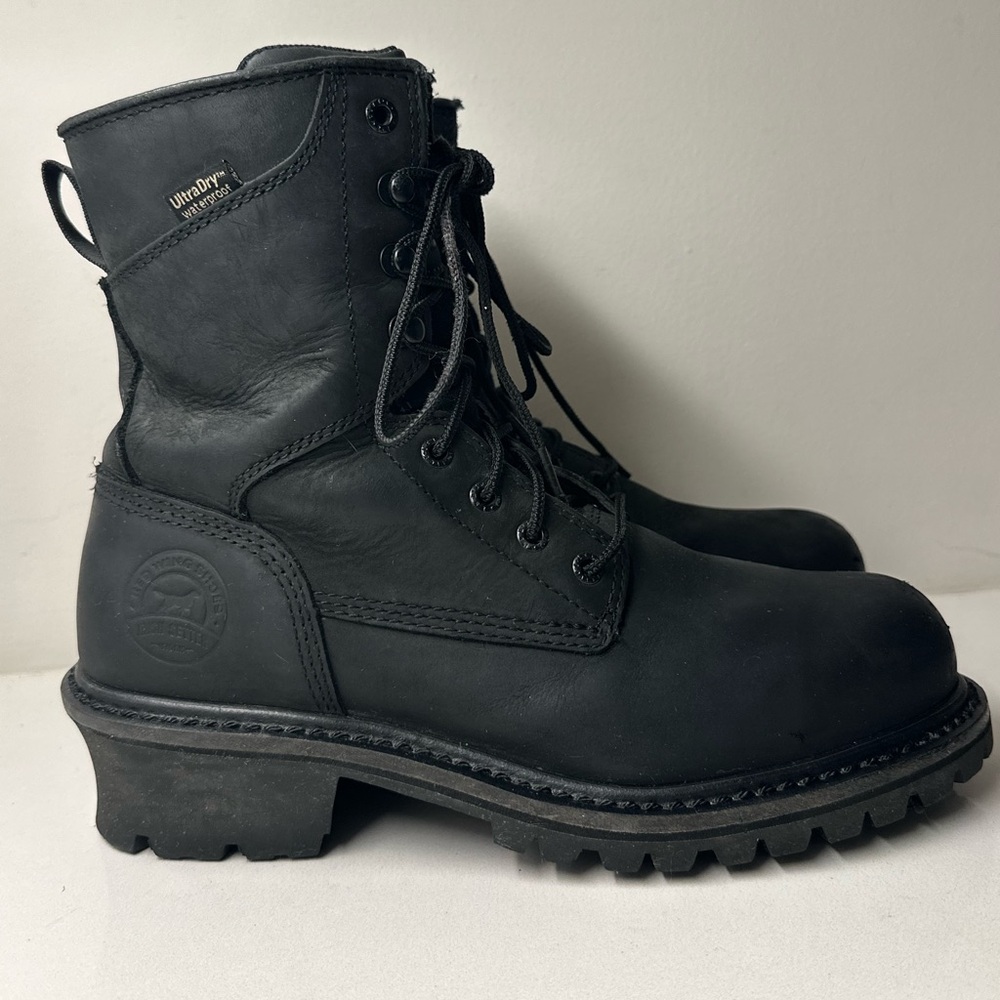 Irish Setter Mesabi Men’s 8" Waterproof Steel Safety Toe Logger Boot Size 8.5D - Picture 2 of 11